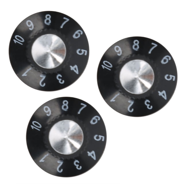 Domqga Guitar Accessories Guitar Replacement Electric Guitar Control Knobs Plastic Witch‑Hat For Adjusting Tone Volume