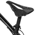 thumbnail image 4 of Sillín de bicicleta de montaña/carretera con diseño hueco de fibra de carbono, transpirable, 143 mm, color negro, 4 of 8