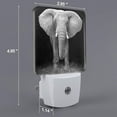thumbnail image 2 of Sikiie Indian Elephant Led Night Light, Warm White,Cool White Lights for Bathroom,Hallway,Bedroom, Kids Room-US, 2 of 7