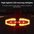 thumbnail image 2 of TFixol Wireless Remote Control Bike Tail Light with Turn Signals, USB Rechargeable, Waterproof, 3 Light Modes, Black/Silver, Easy Installation for Night Cycling Safety, 2 of 7