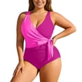 thumbnail image 2 of Women's Two Piece Tankini Swimsuits Plus Size Swimsuit Floral Print Tankini With High Waisted Bottoms Supportive Underwire Bathing Suits Swimwear XL, 2 of 4