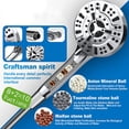 thumbnail image 4 of Aihimol 10-Mode Handheld Shower Head With 10 Spray Functions, Saturating Spray, Can Be Used For Home, Gym, Senior Hotel,bath,swith Spray Function, Multifunctional Sho, 4 of 9