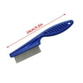 thumbnail image 2 of Pet Grooming Brush - Double Sided Shedding And Dematting Undercoat Rake Comb For Dogs And Cats,Extra Wide, 2 of 2