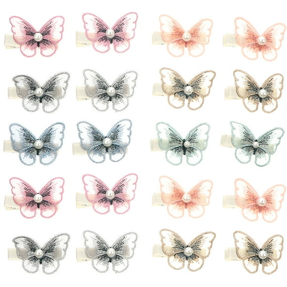 24pcs Butterfly Hair Clips Decorative Hair Clips Beautiful Butterflies Hair Accessories