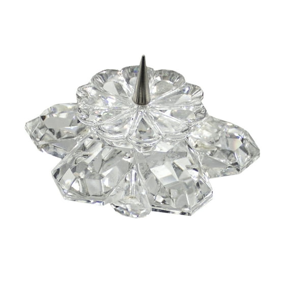 Swarovski Crystal: 010090 101 Snowflake Candle Holder | Faceted Crystal