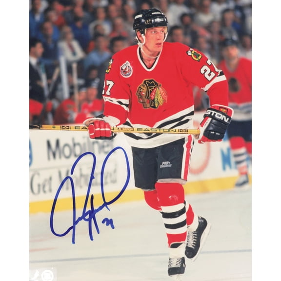 Jeremy Roenick Autographed 8x10 Photo Chicago Blackhawks SKU #247356