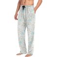 thumbnail image 5 of FREEAMG Seashell Pajama Pants for Men, Men's Separate Bottoms, Comfortable Sleep Lounge Pj Pants, 5 of 7