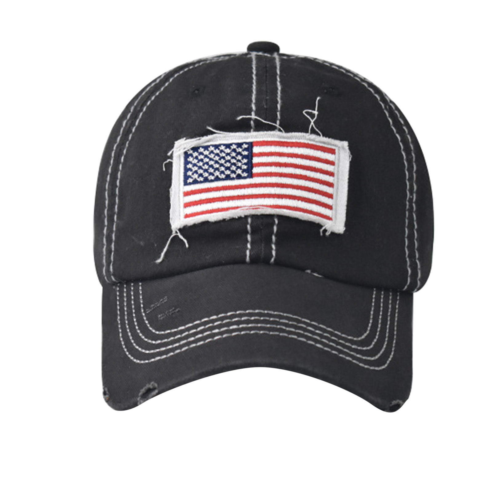 Vintage Baseball Hats for Men American Flag Patch Breathable Mesh Classic  Baseball Caps Adjust Cotton Running Ball Hats