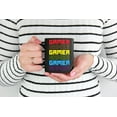 thumbnail image 2 of Gamer, Gaming or Game Font, Black 11oz Ceramic Mug, 2 of 5
