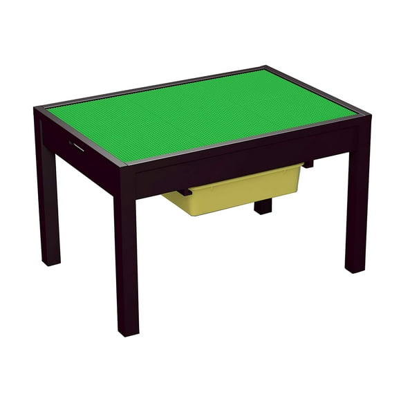 UTEX Large 2 in 1 Kid Activity Table with Storage for Older Kids, Play Table for Kids,Boys,Girls, Espresso