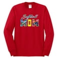 thumbnail image 2 of Wild Bobby, Colorful Softball Mom, Mother's Day, Men Long Sleeve Shirt, Red, 2XL, 2 of 3
