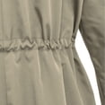 thumbnail image 6 of Duoif Rain Jacket Women, Women's Rain Jacket Plus Size Long Raincoat Lightweight Windbreaker Jackets with Pockets Jackets for Women Grey S, 6 of 7