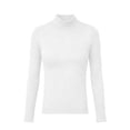 thumbnail image 6 of Perfectbot Women's Long Sleeve Tee Turtleneck Ribbed Knit Stretchable Top Fitted Basic Layering Shirt, 6 of 6