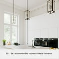 thumbnail image 6 of Hunter - Felippe 6-light Onyx Bengal, Mini Pendant Light, Dimmable, Casual Style, Rectangle Shaped, for Bedrooms, Dining, Living Rooms - 19975, 6 of 8