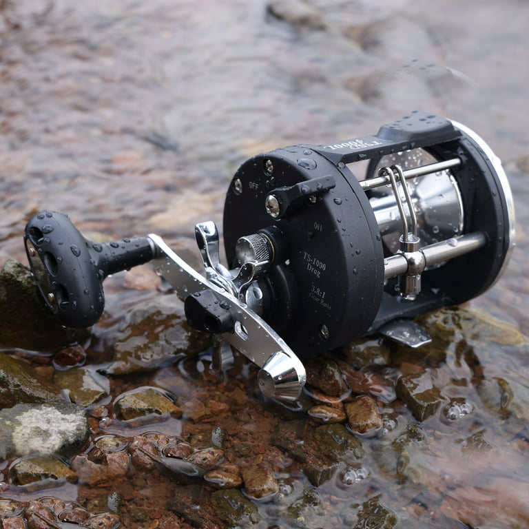 Sougayilang Trolling Reel Level Wind Fishing Reel Conventional Reel for  Salmon and Catfish 