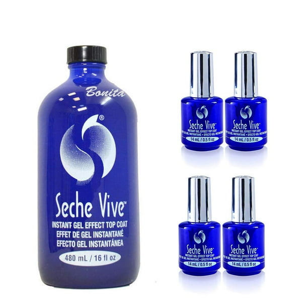 Esmalte de uñas Top Coat Seche Vive Professional Kit 470 ml
