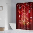 thumbnail image 5 of Cheapark Christmas Printed Shower Curtain - Waterproof Polyester Curtain for Bathroom Holiday Decor, 5 of 6