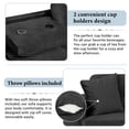thumbnail image 5 of Modular L-Shape Velvet Sectional Sofa with Reversible Chaise, Hidden Storage Ottoman, Built-in Cup Holders, Cloud Comfort for Small Apartments and Family Lounges, Black, 5 of 9