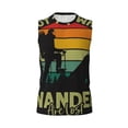 thumbnail image 6 of Lsque Not All Who Wander Are Lost 1 Print Men's Cotton Blend Sleeveless Muscle Shirts (S-3XL)- Moisture Wicking, Odor Protection, UPF 30+,X-Large, 6 of 8