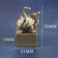 thumbnail image 5 of Xuanwu-estatua en miniatura , escultura pequeña de latón, adorno de mesa para estantería, decoración del hogar, regalo de cumpleaños, 5 of 5