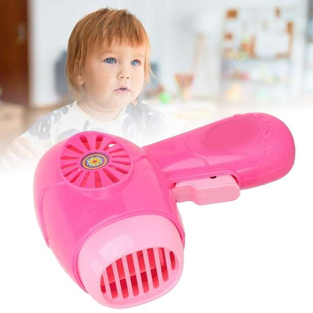 Electric Pretend Hair Dryer Improve Hand Eye Coordination Lifelike Hair Dryer Toy for Daily Life