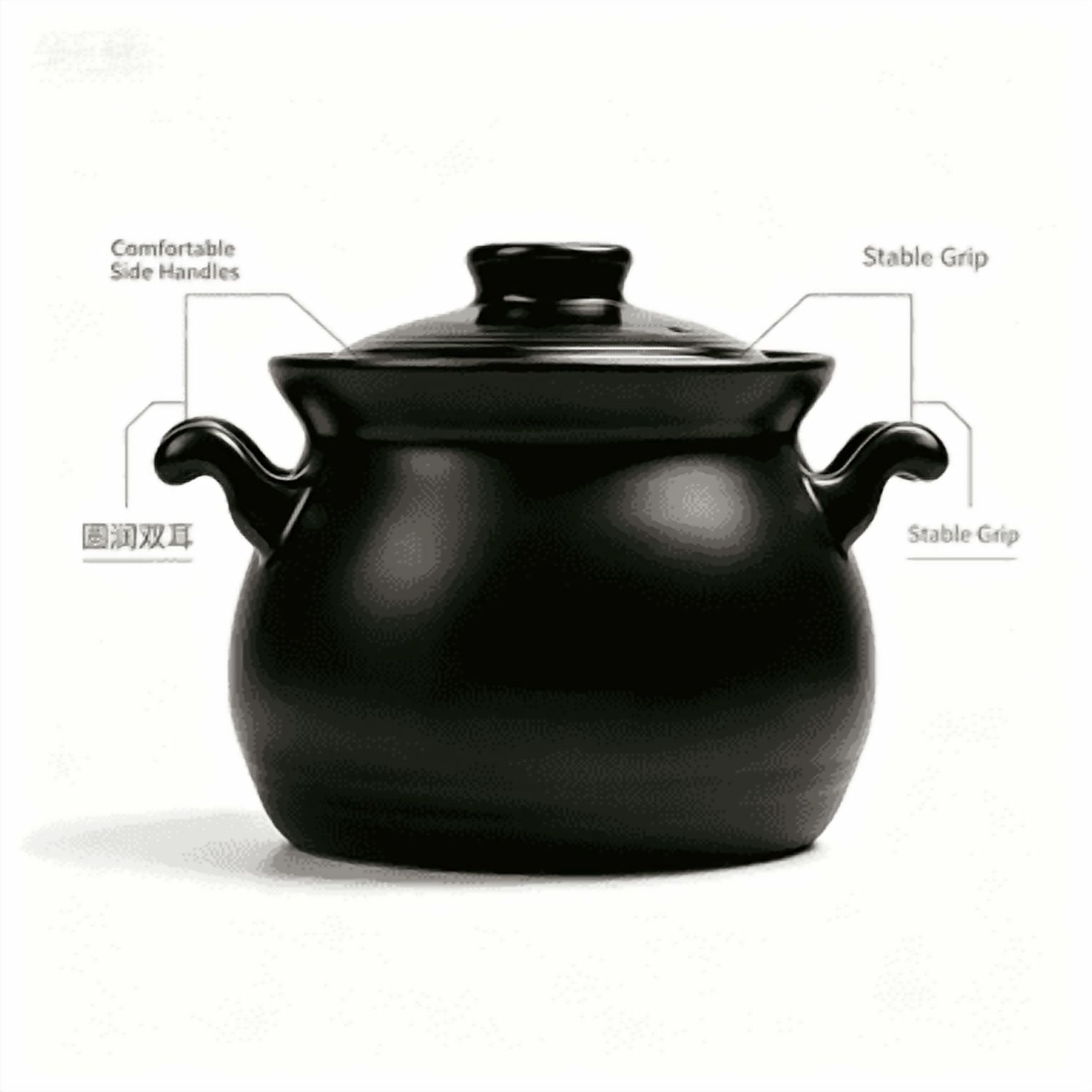4 Quart Cauldron Slow Cooker with Fixed Ceramic Crock