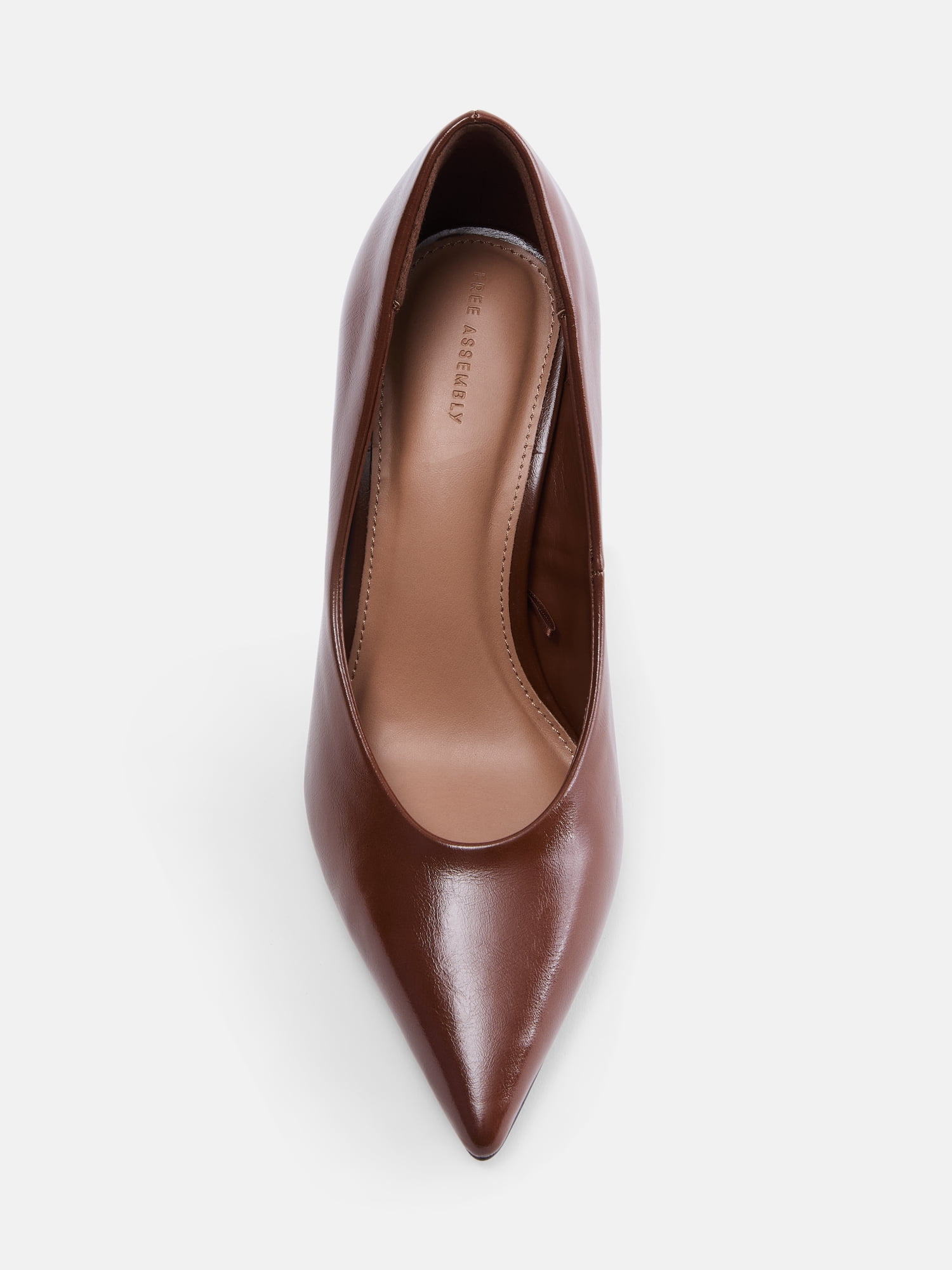Free Assembly Women's Faux Leather Pointed Toe Pumps
