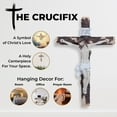 thumbnail image 3 of Jesus on Crucifix, Jesus on Cross, Wall Hanging, Wall Decor, Altar, Home Decor, Room Decor, Living Room Decor, Prayer Altar Hanging Decor, Jesus the Savior Cross, 3 of 5