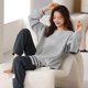 thumbnail image 1 of Conjunto de pijamas para mujer, ropa de dormir de algodón con dibujos animados, para Otoño e Invierno, 1 of 4