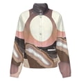 thumbnail image 5 of Jackets for Women Winter Coat Jackets Flannel Stand Collar Jacket(Desert Sunset Layers,Size:S-4XL), 5 of 7