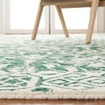 thumbnail image 4 of Safavieh Dip Dye Beranadette Floral Wool Area Rug, Dark Green/Ivory, 2' x 3', 4 of 11