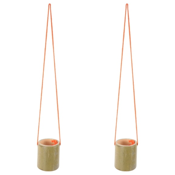 LEORX 2pcs Bamboo Stilts Green for Kids and Adult Training Activities