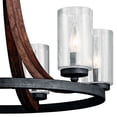 thumbnail image 3 of Coastal Farmhouse Six Light Chandelier-Auburn Stained Finish Bailey Street Home 147-Bel-1634675, 3 of 8