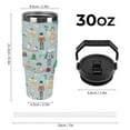 thumbnail image 2 of Christmas Ballet Nutcracker Prince Fairy Mouse Green 30 oz Stainless Steel Tumbler with Handle， Insulated Travel Coffee Mugs Cup Gifts for Men Women Kids, 2 of 8