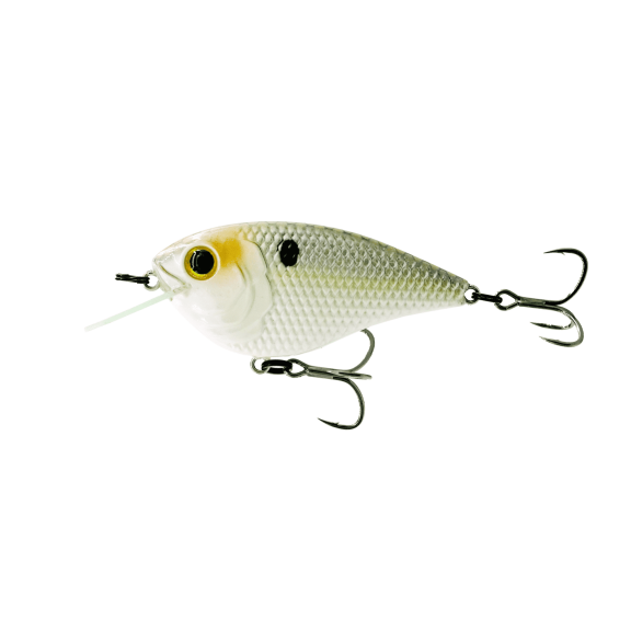 6th Sense Flat Finesse F4 Crankbait Bass Fishing Lure Tight Wobble Long Casting Hard Bait with Circuit Board Bill