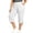 White, variant on SwiftWear Women's Plus Size Capri Pants with Pockets Drawstring Hem Split Athletic Lounge Pants Soft Stretch Casual Summer Joggers