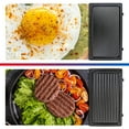thumbnail image 4 of Total Chef 4-in-1 Grill Waffle Maker Sandwich Press Open, Electric Griddle, Black, 4 of 8