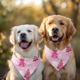 thumbnail image 2 of Dog Bandana 2 Pack,Pink Christmas Tree Bandanas for Dogs,Cat Bandana,Small/ Large Dog Bandana 2 Size,Dog Bandanas Girl Boy, 2 of 6
