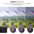 thumbnail image 3 of Neewer 4-Pack ND/CPL Filter Set for DJI Osmo Action 4/5 Pro (ND8/16/32 + CPL), Multi-Coated HD Glass, Aluminum Frame, 3 of 9