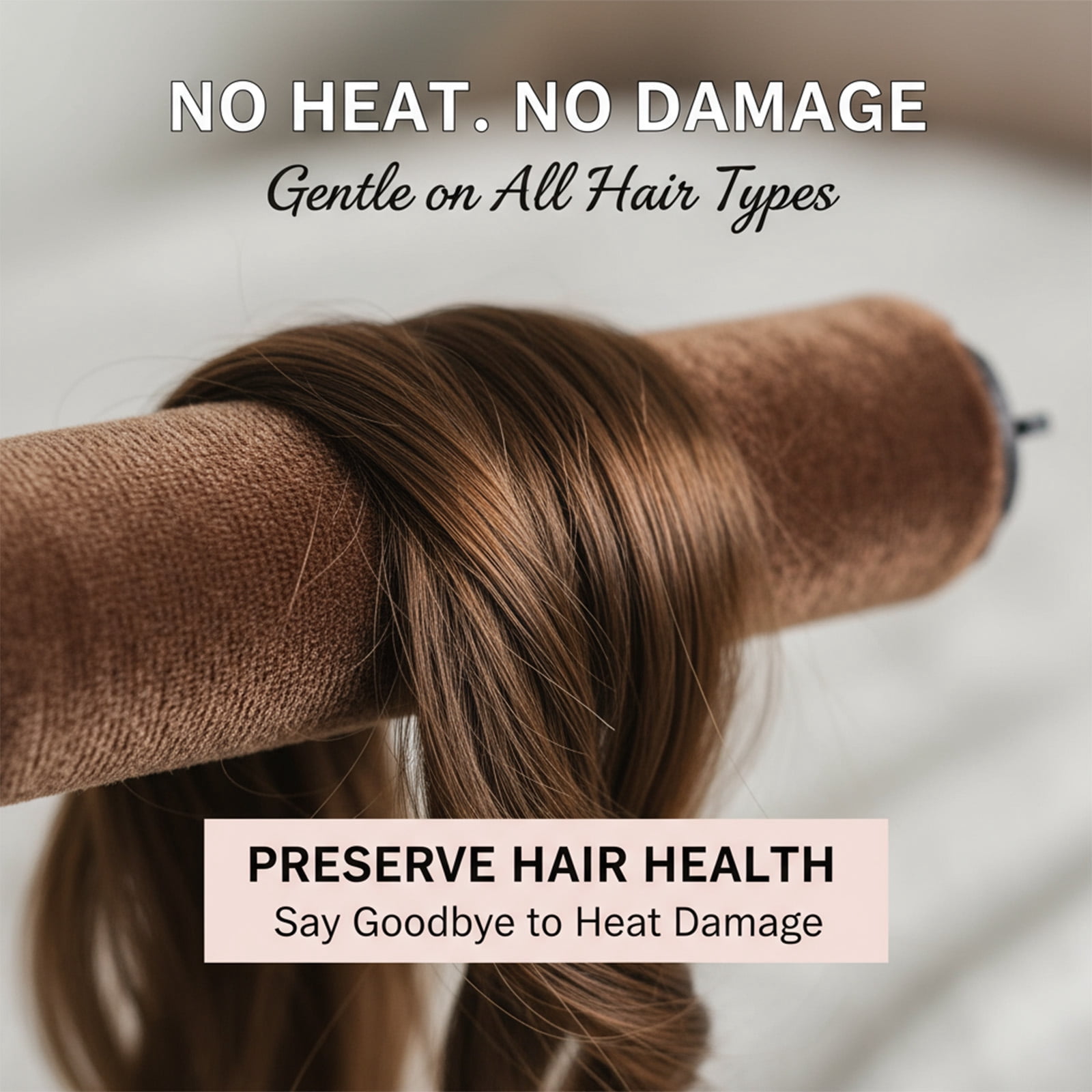 GIRACOA Heatless Curls Overnight Hair Curler - 4 Pcs Curling Rod to Sleep In, Velvet Hair Rollers with Satin Hair Scarf