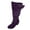 Purple, variant on Women's Slouchy Mid Calf Boots Buckle Round Toe Side Zipper Wide Width Chunky Heel Fall Winter Boots