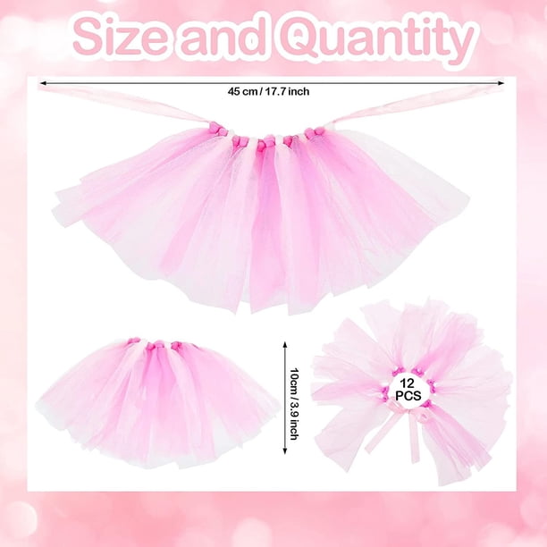 12 Piezas Mini Tutu Falda de Mesa Cubierta de Botella de Vino Tutu Falda Tul Tutu Falda de Mesa Decoración Tutu Guirnalda Tul Mesa Centros de Mesa para Boda Baby Showe ZefeiWu 8390614320062