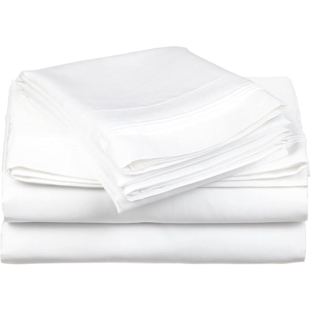 700 Threat Count 100 % Egyptian Cotton 4-Pcs Sheet for Cot Bunk Bed-Perfect for Narrow Deep 15-Inch Solid Pattern