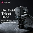 thumbnail image 2 of lanzi U190 II Uka Fluid Tripod Head – Lightweight Aluminum Video Pan Tilt Head with Quick Release, 360° Panning, ±90° Tilt for DSLR, Mirrorless Cameras & Camcorders, 4kg Load Capacity, 2 of 17