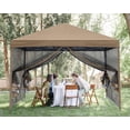 thumbnail image 4 of ABCCANOPY 10 ft x 10 ft Easy Pop up Outdoor Canopy Tent With Netting, Khaki, 4 of 6