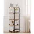 thumbnail image 6 of Hzuaneri Corner Shelf, Industrial 5-Tier Wall Corner Bookshelf with Metal Frame CS05901B, 6 of 7