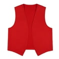 thumbnail image 2 of TOPTIE 5 Pack No Pocket Unisex Vest Peasant Costume Vest Volunteer Work Vest-Red-3XL, 2 of 7