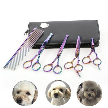Pet Grooming Scissors Kit Dog Cat Groom Hair Tool Pet Beauty Tool