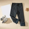 thumbnail image 7 of Splozh Toddler Leggings Winter Girls Bottoming Padded Thickened Children's Pants Children's Casual Pants Winter Baby Girl Pants Outside Grey,5-6 Years, 7 of 7