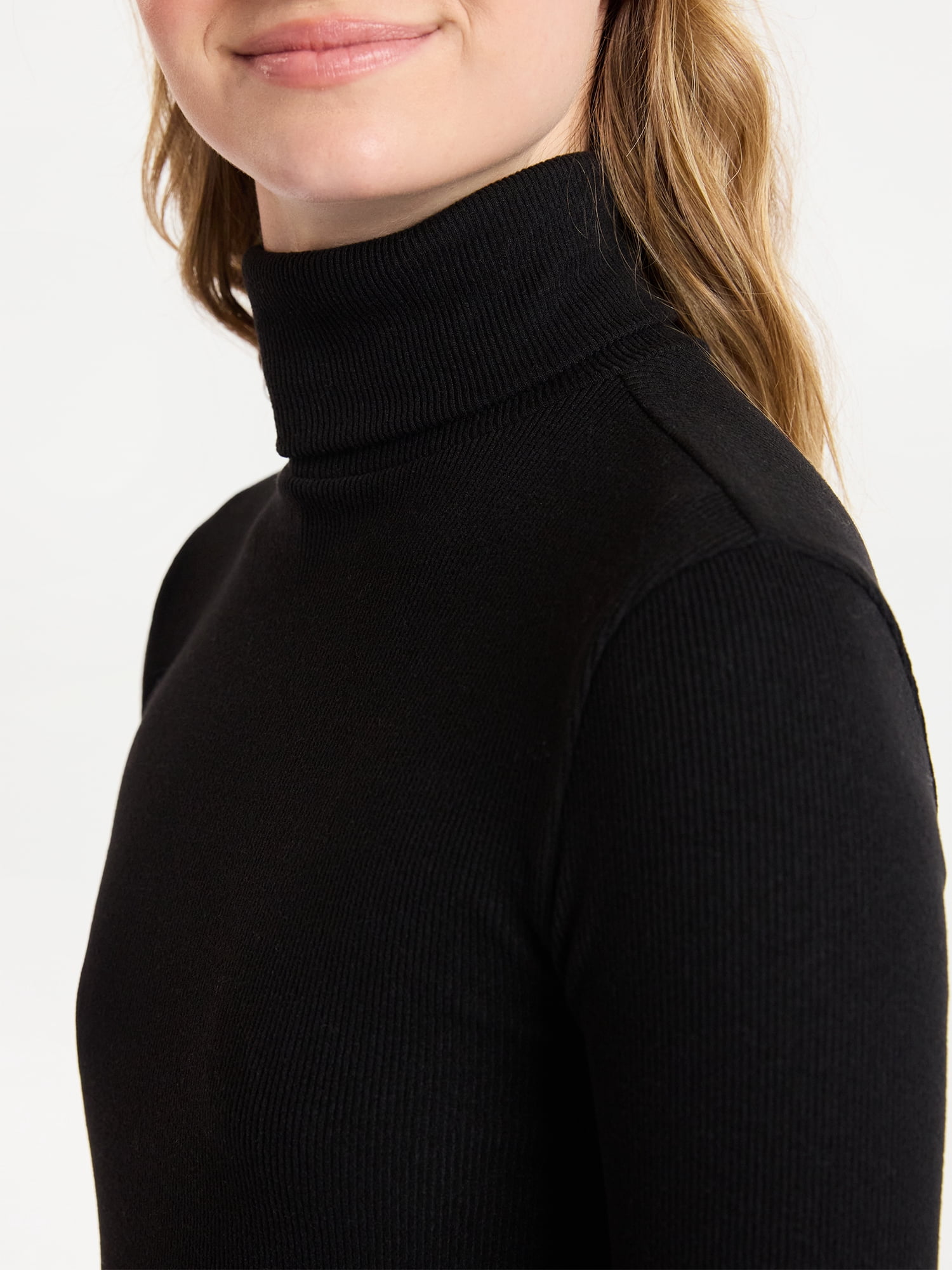 No Boundaries Turtleneck Top and Mini Skirt Set, 2-Piece, Women’s